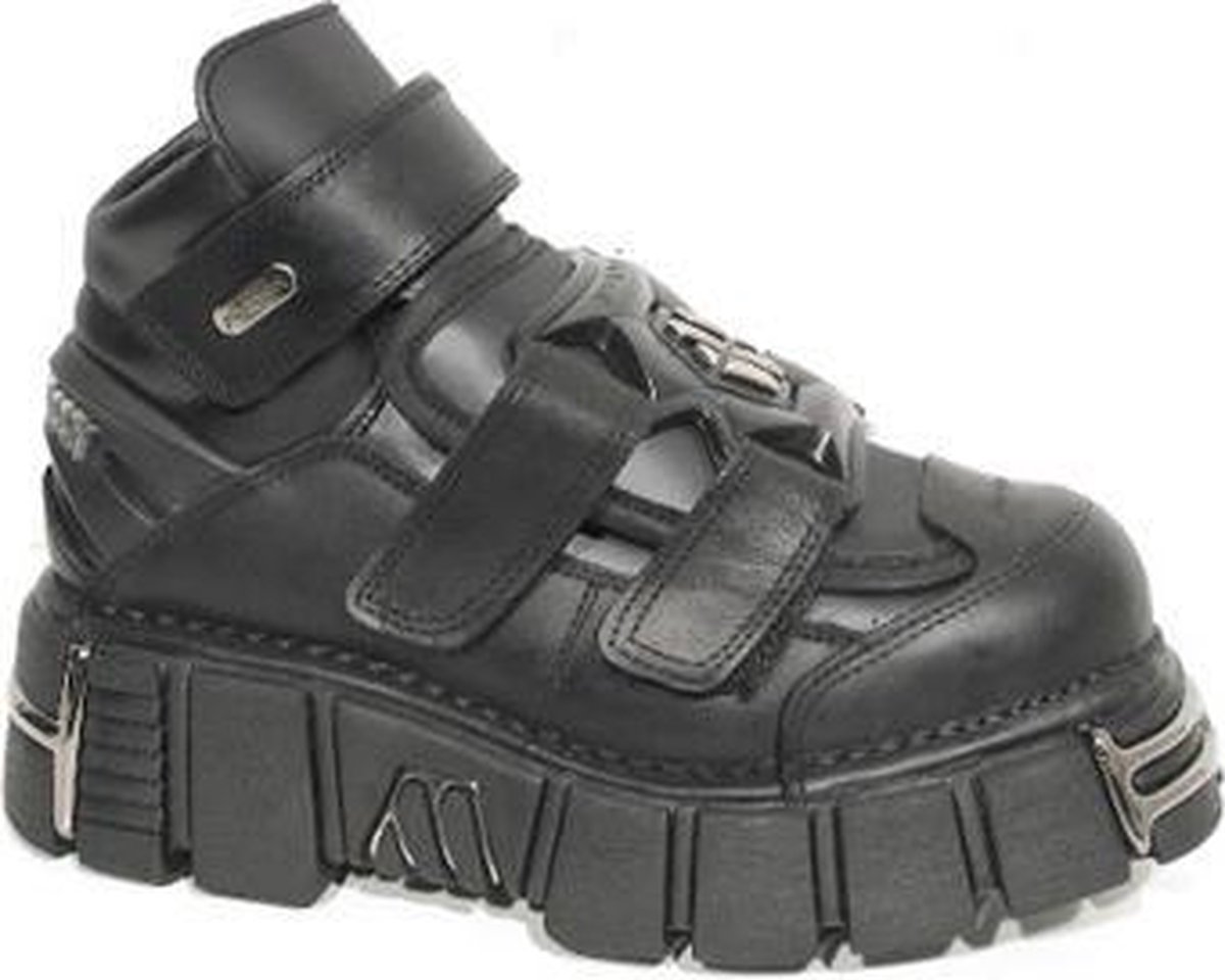 New Rock Lage schoenen -40 Shoes- M-285-S1 Zwart/Zilverkleurig