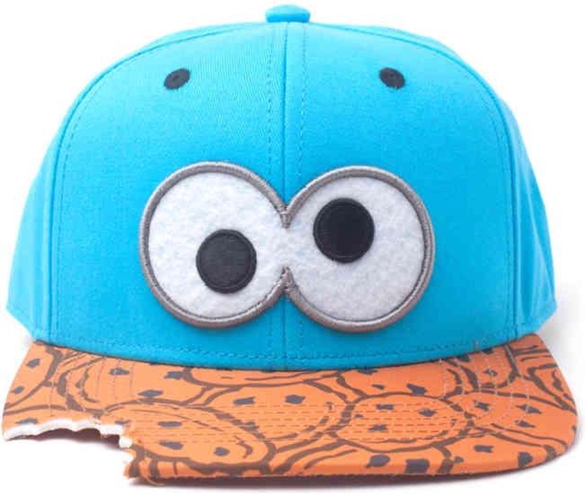 Sesamstraat Cookie Monster Snapback Cap Pet Blauw - Official Merchandise |  bol.com