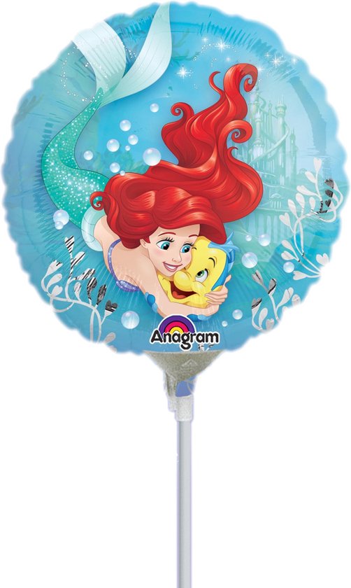 De Kleine Zeemeermin Folie Ballon Mini 23cm leeg