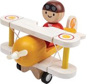 PlanToys Klassiek Vliegtuig met piloot