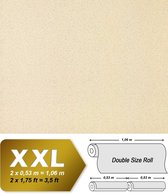Behang glasvezel look luxe 3d EDEM 917-21 structuur vinylbehang reliëf behang met glans effect crème parelwit | 10,65 m2