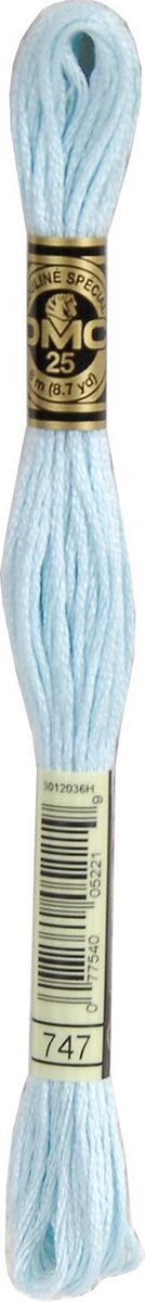 DMC Borduurzijde 747 Zeer Licht Saffierblauw - 100% Katoen