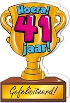 Wenskaart Trofee 41 jaar