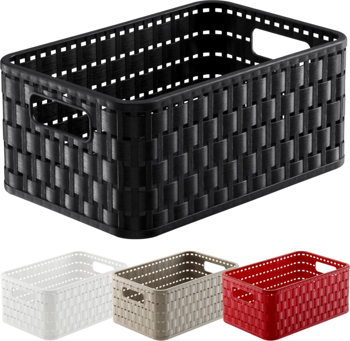 Rotho mand COUNTRY 24 x 16 x 11 cm wit
