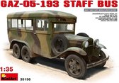 Miniart - Gaz-05-193 Staff Bus (Min35156) - modelbouwsets, hobbybouwspeelgoed voor kinderen, modelverf en accessoires