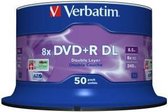Verbatim DVD+R DL 8,5GB 8x SP MATT SILVER SURFACE - Rohling