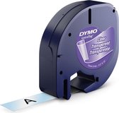 DYMO LetraTag originele plastic labels | Zwart afdrukken op transparante etiketten | 12 mm x 4 m | Zelfklevende multifunctionele labels voor LetraTag labelprinters | gemaakt in Eur