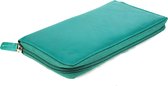 Massi Miliano Dames Portemonnee - 18.5x10.5 cm - Turquoise