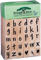 EK tools wood rubber stamp set alphabet