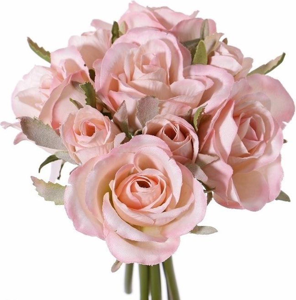 Fleurs De Soie Artificielle Rose Crème Rose Renoncule Bouquet Table Arrangement
