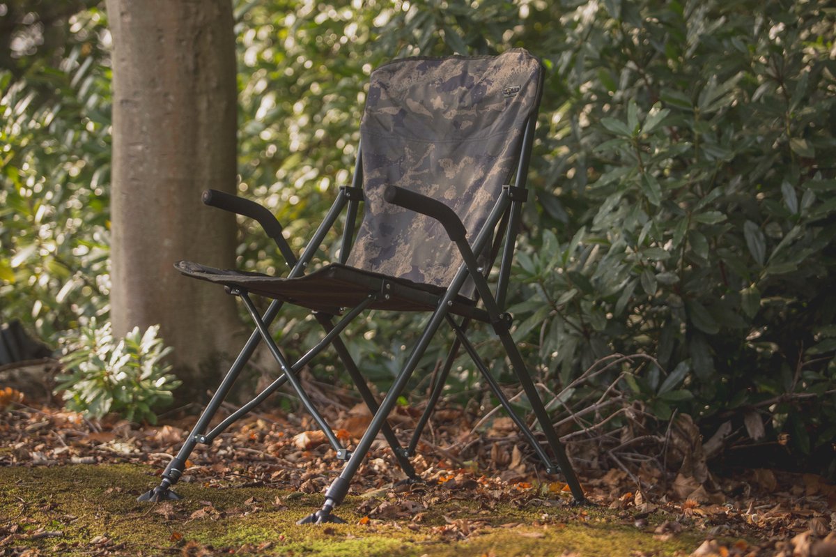 Solar Undercover Camo Foldable Easy Chair - High - Karperstoel