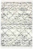 Tapijt Berber shaggy hoogpolig 120x170 cm PP beige zandkleurig