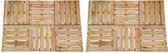 12 st Terrastegels 50x50 cm FSC hout bruin