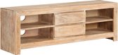 Tv-meubel 120x30x40 cm massief acaciahout lichtbruin