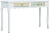 Wandtafel 120x40x74,5 cm hout wit