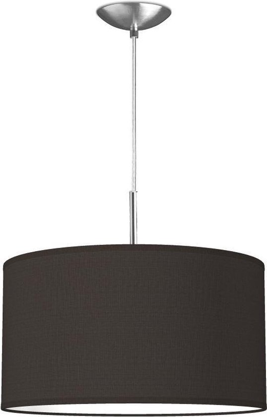 Home Sweet Home hanglamp Bling - verlichtingspendel Tube Deluxe inclusief lampenkap - lampenkap Ø 40 cm - pendel lengte 100 cm - geschikt voor E27 LED lamp - zwart