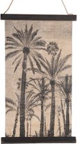 Natural Collections Wanddecoratie palmbomen linnen 38x63cm