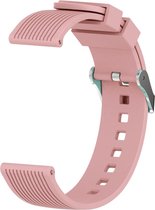 Samsung Galaxy Watch (42MM) Siliconen Bandje Vertical Stripe |Roze / Pink| Premium kwaliteit |One Size|TrendParts
