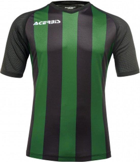 Acerbis Sports JOHAN STRIPED S/SL JERSEY (Sportshirt) BLACK/GREEN L