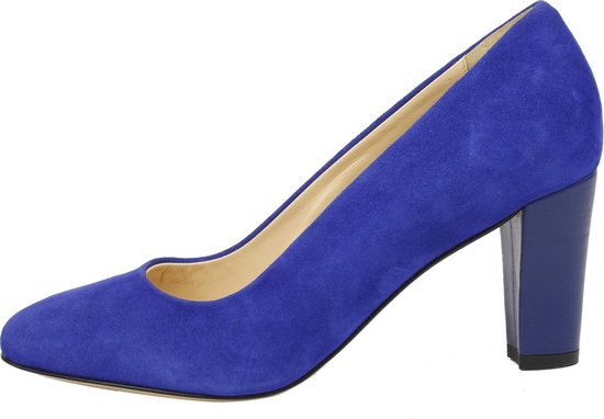 Blauwe pumps met lage hak - Dames | MANFIELD