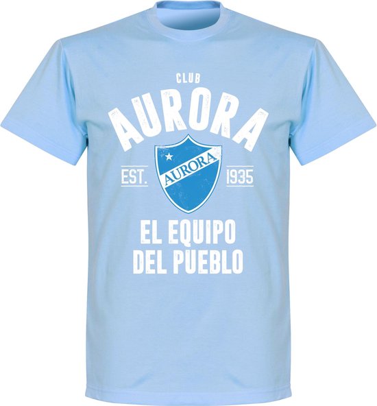 Club Aurora Established T-Shirt - Lichtblauw - XS