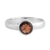 Jewelryz Charelle Edelsteen Ring | 925 zilver met granaat | Maat 19