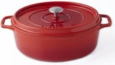 INVICTA ovale braadpan - � 33 cm - Robijn - Alle warmte inclusief inductie