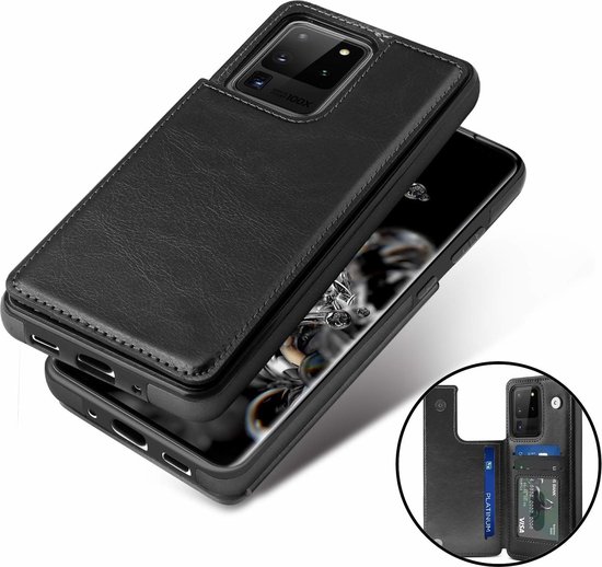 Wallet Case geschikt voor Samsung Galaxy S20 Ultra zwart