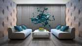 Abstract Concrete Paint Design Photo Wallcovering