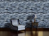 Stones blue wallcovering