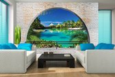 Beach Tropical Island Arch View Photo Wallcovering