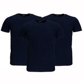 Fruit Of The Loom Plain Cotton T-Shirts 3-Pack Donkerblauw