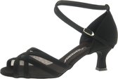 Chaussures de Danse Femme Zwart Diamant 035-077-040 - Chaussures de Salsa Noires - Taille 38