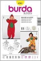 Burda Naaipatroon 4361 - Clown, kat en draak