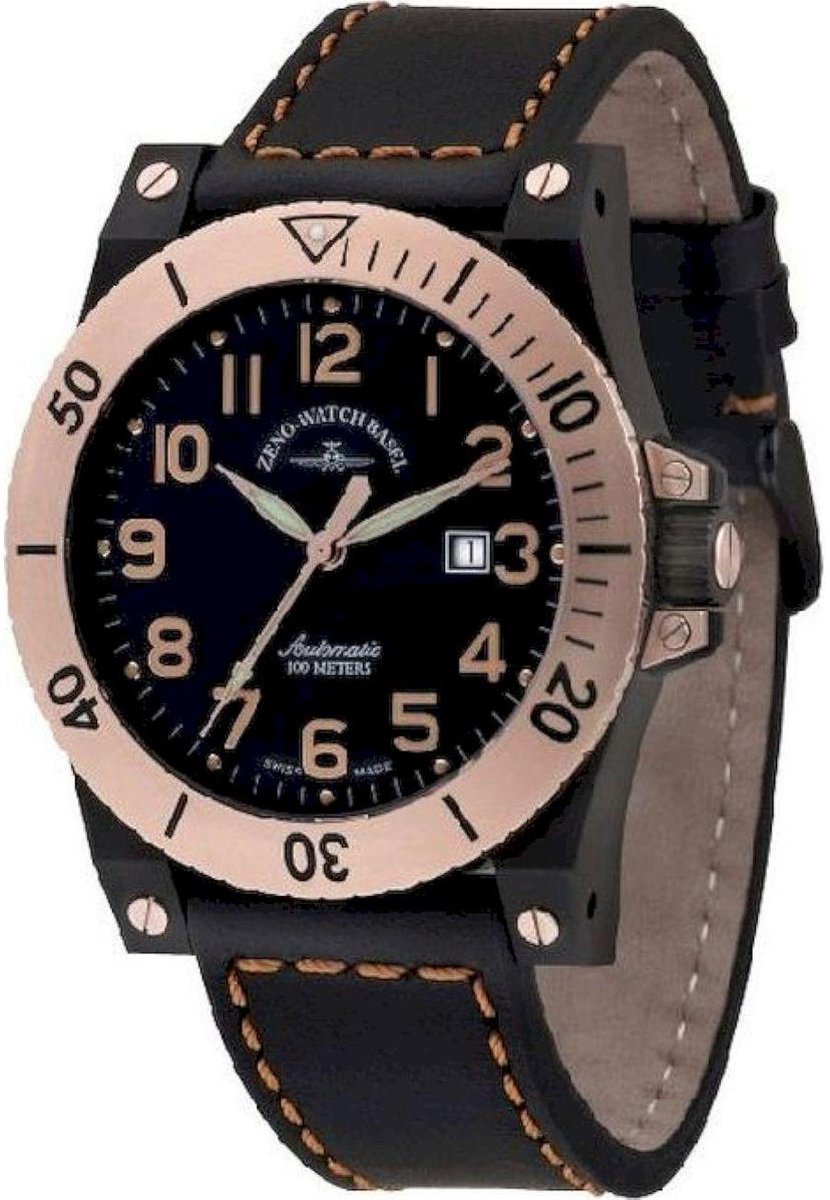 Zeno-horloge - Polshorloge - Heren - Spier automatisch - 8095-BRG-g1