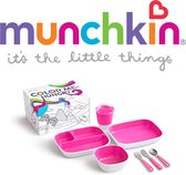 Munchkin Colour Me Hungry Splash Kinderservies - Roze - 7 Delig