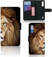 Coque Téléphone Xiaomi Mi 9 Lite Housse en Cuir Etui de Protection pour Lion
