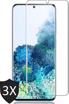 Samsung S20 Plus Screenprotector - Samsung Galaxy S20 Plus Screenprotector - Full Glas PET Folie Screen Protector - 3 Stuks
