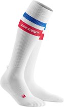 CEP 80s Compressiekousen - Wit/Rood&Blauw - Dames maat II