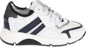 HIP H1204 Sneakers Wit met Blauwe Strepen - Maat 25