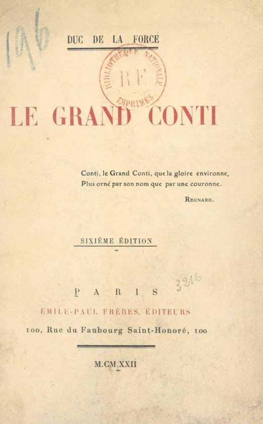 Le grand Conti