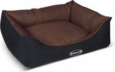 Hondenmand Water- en Vuilafstotend  in Grijs en Bruin -  Scruffs Expedition Box Bed -  in S/M/L/XL - Kleur: Chocolade, Maat: Small