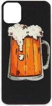 ADEL Siliconen Back Cover Softcase Hoesje Geschikt Voor iPhone 11 Pro - Bier Pils