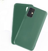 silicone case Samsung Galaxy A71 - donkergroen