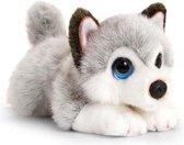 Keel Toys pluche Husky grijs/wit honden knuffel 25 cm - Honden knuffeldieren - Speelgoed voor kind