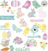 Creotime Stickers Pasen 5-11,5 Cm 48 Stuks