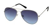 Kost Zonnebril Unisex Aviator Zilver/blauw (20-170)