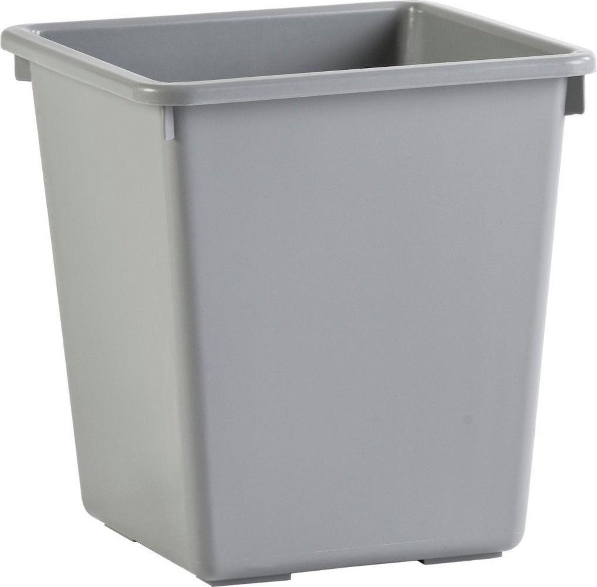 Goedkoopste Papierbak Kunststof Vierkant Taps 27 l - Grijs