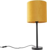 QAZQA simplo - Moderne Tafellamp met kap - 1 lichts - H 595 mm - Geel - Woonkamer | Slaapkamer
