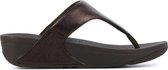 Fitflop™ Vrouwen Leren  80005056 /  Teenslipper - Lulu Toe Leather - Aubergine - Maat 36